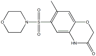 7-methyl-6-morpholin-4-ylsulfonyl-4H-1,4-benzoxazin-3-one 구조식 이미지