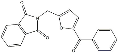 2-[(5-benzoylfuran-2-yl)methyl]isoindole-1,3-dione 구조식 이미지