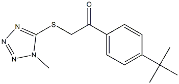 1-(4-tert-butylphenyl)-2-(1-methyltetrazol-5-yl)sulfanylethanone Structure