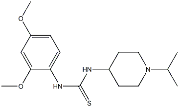 1-(2,4-dimethoxyphenyl)-3-(1-propan-2-ylpiperidin-4-yl)thiourea Structure