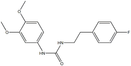 1-(3,4-dimethoxyphenyl)-3-[2-(4-fluorophenyl)ethyl]urea 구조식 이미지