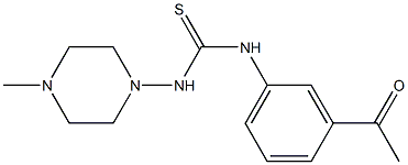 1-(3-acetylphenyl)-3-(4-methylpiperazin-1-yl)thiourea Structure