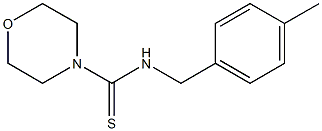 N-[(4-methylphenyl)methyl]morpholine-4-carbothioamide 구조식 이미지