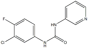 1-(3-chloro-4-fluorophenyl)-3-pyridin-3-ylurea 구조식 이미지