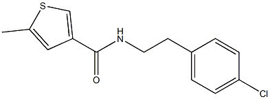 N-[2-(4-chlorophenyl)ethyl]-5-methylthiophene-3-carboxamide 구조식 이미지