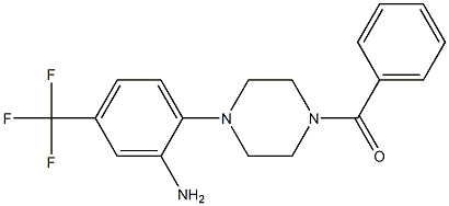 [4-[2-amino-4-(trifluoromethyl)phenyl]piperazin-1-yl]-phenylmethanone 구조식 이미지