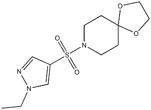 8-(1-ethylpyrazol-4-yl)sulfonyl-1,4-dioxa-8-azaspiro[4.5]decane Structure