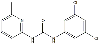 1-(3,5-dichlorophenyl)-3-(6-methylpyridin-2-yl)urea 구조식 이미지