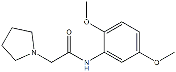 N-(2,5-dimethoxyphenyl)-2-pyrrolidin-1-ylacetamide Structure