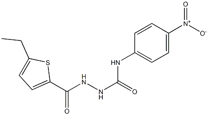 1-[(5-ethylthiophene-2-carbonyl)amino]-3-(4-nitrophenyl)urea Structure