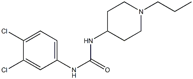 1-(3,4-dichlorophenyl)-3-(1-propylpiperidin-4-yl)urea Structure