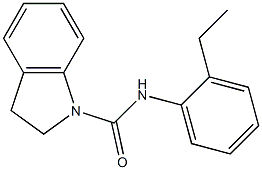 N-(2-ethylphenyl)-2,3-dihydroindole-1-carboxamide 구조식 이미지
