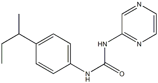 1-(4-butan-2-ylphenyl)-3-pyrazin-2-ylurea 구조식 이미지