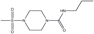 4-methylsulfonyl-N-propylpiperazine-1-carboxamide Structure