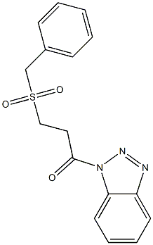 1-(benzotriazol-1-yl)-3-benzylsulfonylpropan-1-one Structure