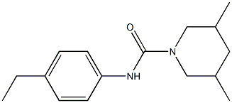 N-(4-ethylphenyl)-3,5-dimethylpiperidine-1-carboxamide 구조식 이미지