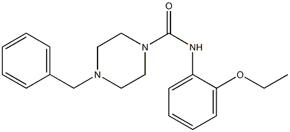 4-benzyl-N-(2-ethoxyphenyl)piperazine-1-carboxamide 구조식 이미지