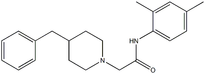 2-(4-benzylpiperidin-1-yl)-N-(2,4-dimethylphenyl)acetamide 구조식 이미지