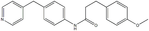 3-(4-methoxyphenyl)-N-[4-(pyridin-4-ylmethyl)phenyl]propanamide Structure