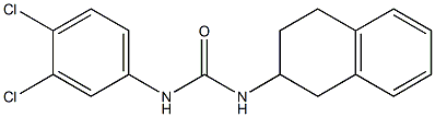 1-(3,4-dichlorophenyl)-3-(1,2,3,4-tetrahydronaphthalen-2-yl)urea 구조식 이미지