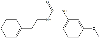 1-[2-(cyclohexen-1-yl)ethyl]-3-(3-methoxyphenyl)urea 구조식 이미지