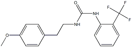 1-[2-(4-methoxyphenyl)ethyl]-3-[2-(trifluoromethyl)phenyl]urea Structure