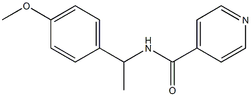 N-[1-(4-methoxyphenyl)ethyl]pyridine-4-carboxamide 구조식 이미지