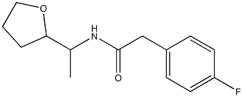 2-(4-fluorophenyl)-N-[1-(oxolan-2-yl)ethyl]acetamide 구조식 이미지