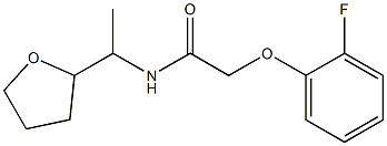 2-(2-fluorophenoxy)-N-[1-(oxolan-2-yl)ethyl]acetamide Structure