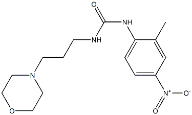 1-(2-methyl-4-nitrophenyl)-3-(3-morpholin-4-ylpropyl)urea Structure