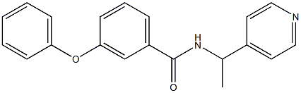 3-phenoxy-N-(1-pyridin-4-ylethyl)benzamide 구조식 이미지