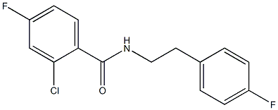 2-chloro-4-fluoro-N-[2-(4-fluorophenyl)ethyl]benzamide Structure