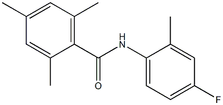 N-(4-fluoro-2-methylphenyl)-2,4,6-trimethylbenzamide 구조식 이미지