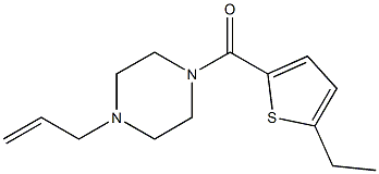 (5-ethylthiophen-2-yl)-(4-prop-2-enylpiperazin-1-yl)methanone Structure