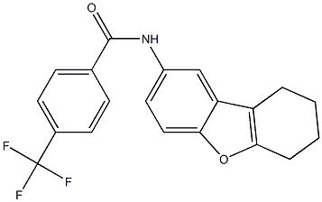 N-(6,7,8,9-tetrahydrodibenzofuran-2-yl)-4-(trifluoromethyl)benzamide 구조식 이미지