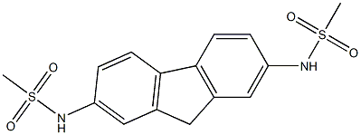 N-[7-(methanesulfonamido)-9H-fluoren-2-yl]methanesulfonamide Structure