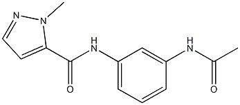 N-(3-acetamidophenyl)-2-methylpyrazole-3-carboxamide Structure