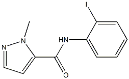 N-(2-iodophenyl)-2-methylpyrazole-3-carboxamide Structure