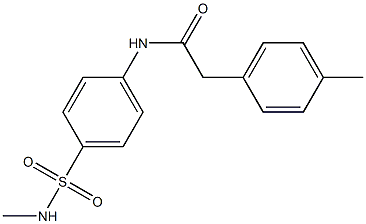 2-(4-methylphenyl)-N-[4-(methylsulfamoyl)phenyl]acetamide 구조식 이미지