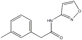 2-(3-methylphenyl)-N-(1,2-oxazol-3-yl)acetamide Structure