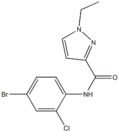 N-(4-bromo-2-chlorophenyl)-1-ethylpyrazole-3-carboxamide Structure