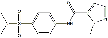 N-[4-(dimethylsulfamoyl)phenyl]-2-methylpyrazole-3-carboxamide Structure