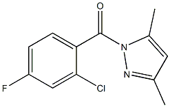 (2-chloro-4-fluorophenyl)-(3,5-dimethylpyrazol-1-yl)methanone 구조식 이미지