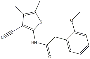 N-(3-cyano-4,5-dimethylthiophen-2-yl)-2-(2-methoxyphenyl)acetamide Structure