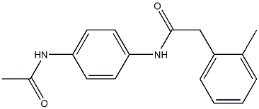 N-(4-acetamidophenyl)-2-(2-methylphenyl)acetamide Structure