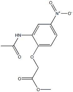 methyl 2-(2-acetamido-4-nitrophenoxy)acetate 구조식 이미지