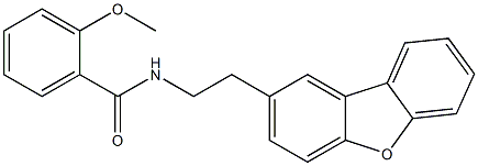 N-(2-dibenzofuran-2-ylethyl)-2-methoxybenzamide 구조식 이미지