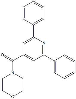 (2,6-diphenylpyridin-4-yl)-morpholin-4-ylmethanone 구조식 이미지