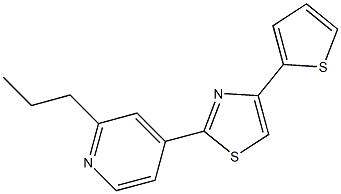 2-(2-propylpyridin-4-yl)-4-thiophen-2-yl-1,3-thiazole Structure