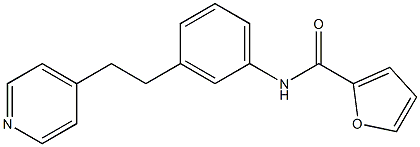 N-[3-(2-pyridin-4-ylethyl)phenyl]furan-2-carboxamide 구조식 이미지